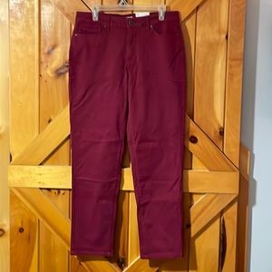 Croft & Barrow pant. Color: Vintage Ruby. Size 12.
